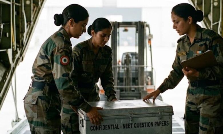 Re-NEET 2026 के लिए अभेद्य सुरक्षा कवच! एयरफोर्स 18 ठिकानों से उठाएगी पेपर, परिंदा भी नहीं मार सकेगा पर