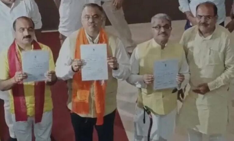 mp-राज्यसभा-चुनाव:-bjp-के-तीन-उम्मीदवार-निर्विरोध-निर्वाचित,-रिटर्निंग-अफसर-ने-सौंपे-प्रमाण-पत्र;-मीनाक्षी-मामले-पर-sc-में-कल-सुनवाई