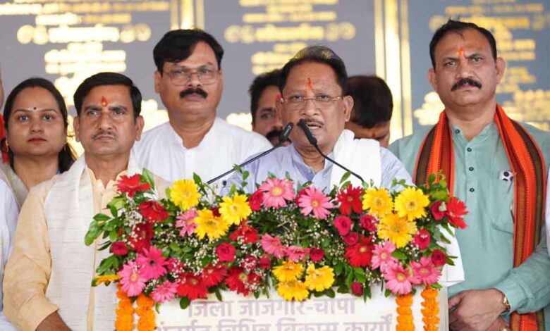 मुख्यमंत्री-विष्णु-देव-साय-ने-जांजगीर-चांपा-जिले-में-295-करोड़-रुपये-से-अधिक-के-341-विकास-कार्यों-का-किया-लोकार्पण-एवं-भूमिपूजन