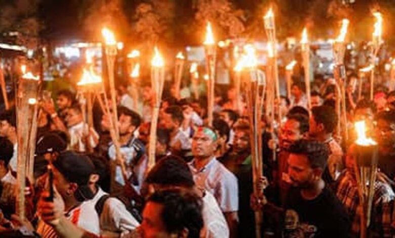 ढाका में हिंदुओं का विशाल प्रदर्शन, राम मूर्ति निर्माण रुकने पर भड़का विरोध