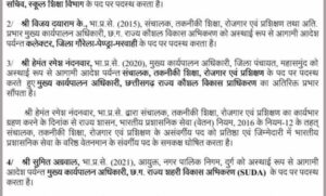 छत्तीसगढ़-में-बड़ा-प्रशासनिक-फेरबदल,-gpm-कलेक्टर-संतोष-देवांगन-हटाए-गए,-5-ias-अधिकारियों-के-प्रभार-बदले